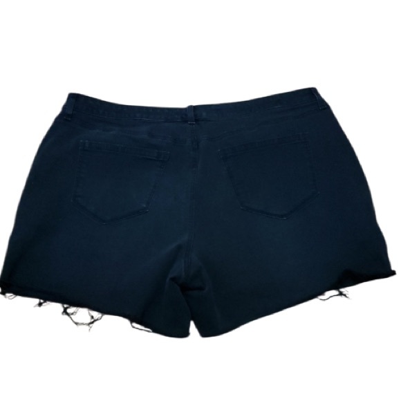 EVRI Black Denim Stretch Jean Shorts 22W - Picture 2 of 5